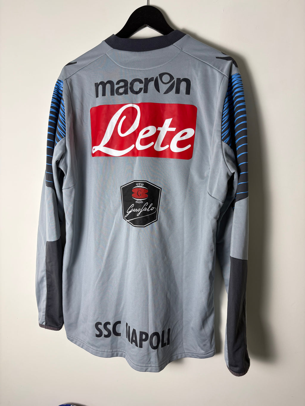 Napoli 2011/12 Player Worn Training Top by Macron (XL)