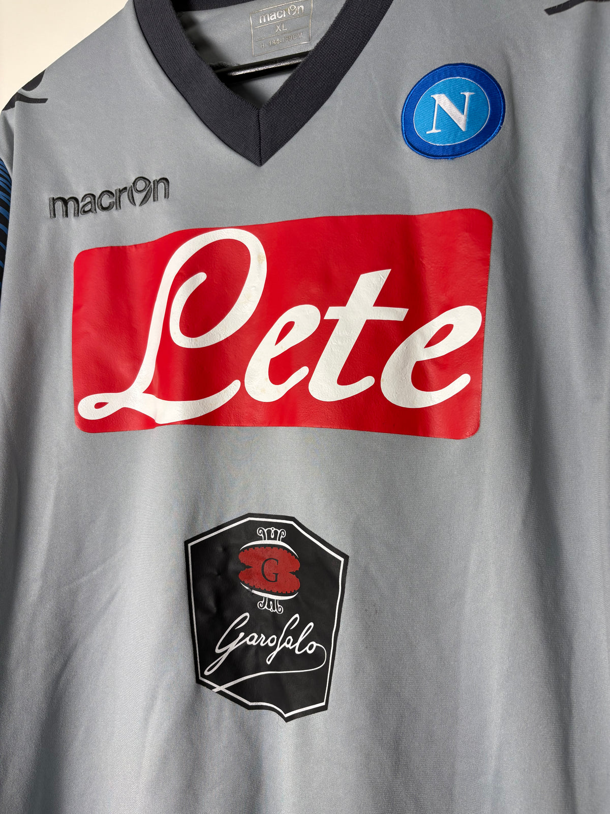 Napoli 2011/12 Player Worn Training Top by Macron (XL)