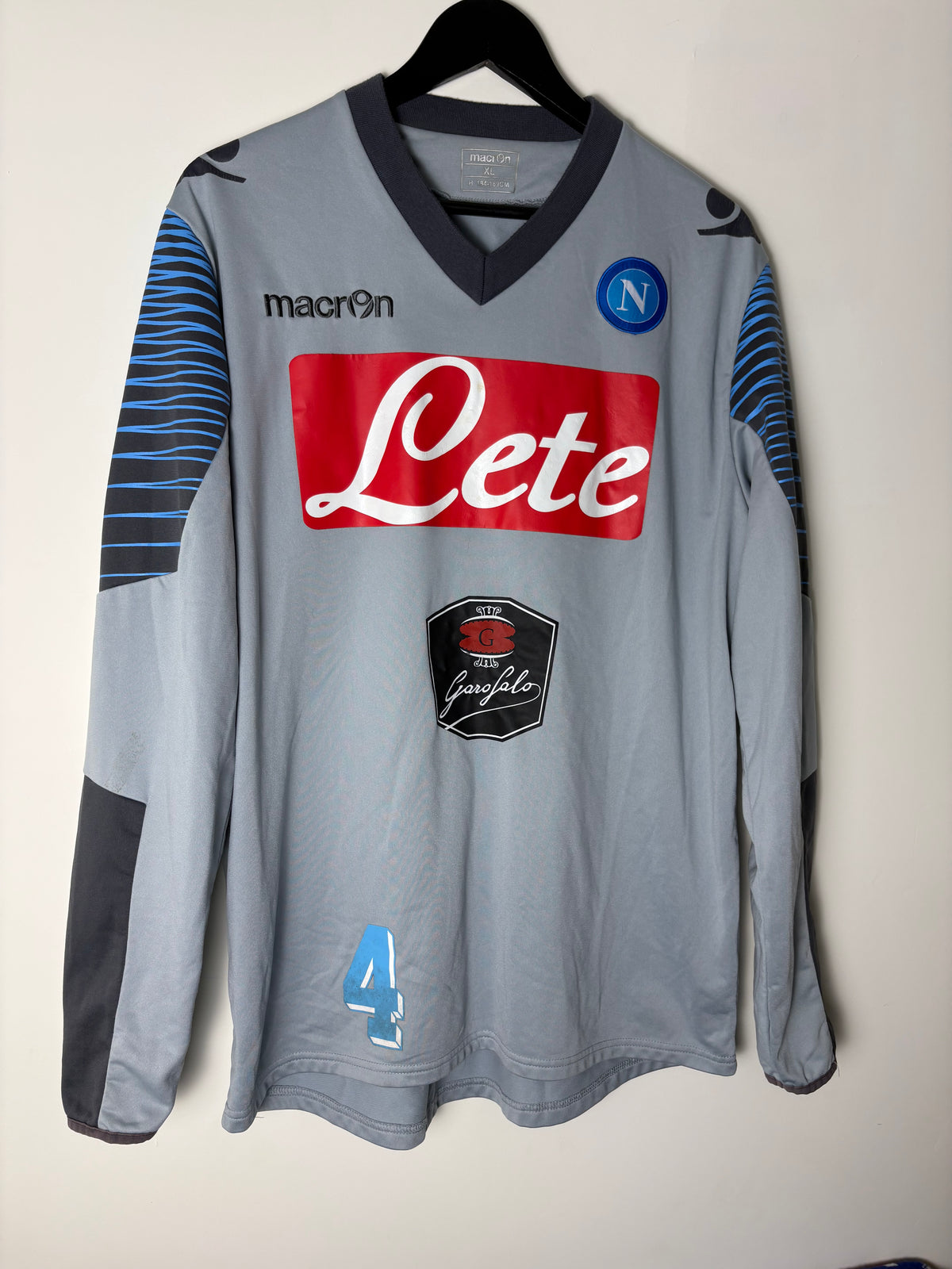 Napoli 2011/12 Player Worn Training Top by Macron (XL)