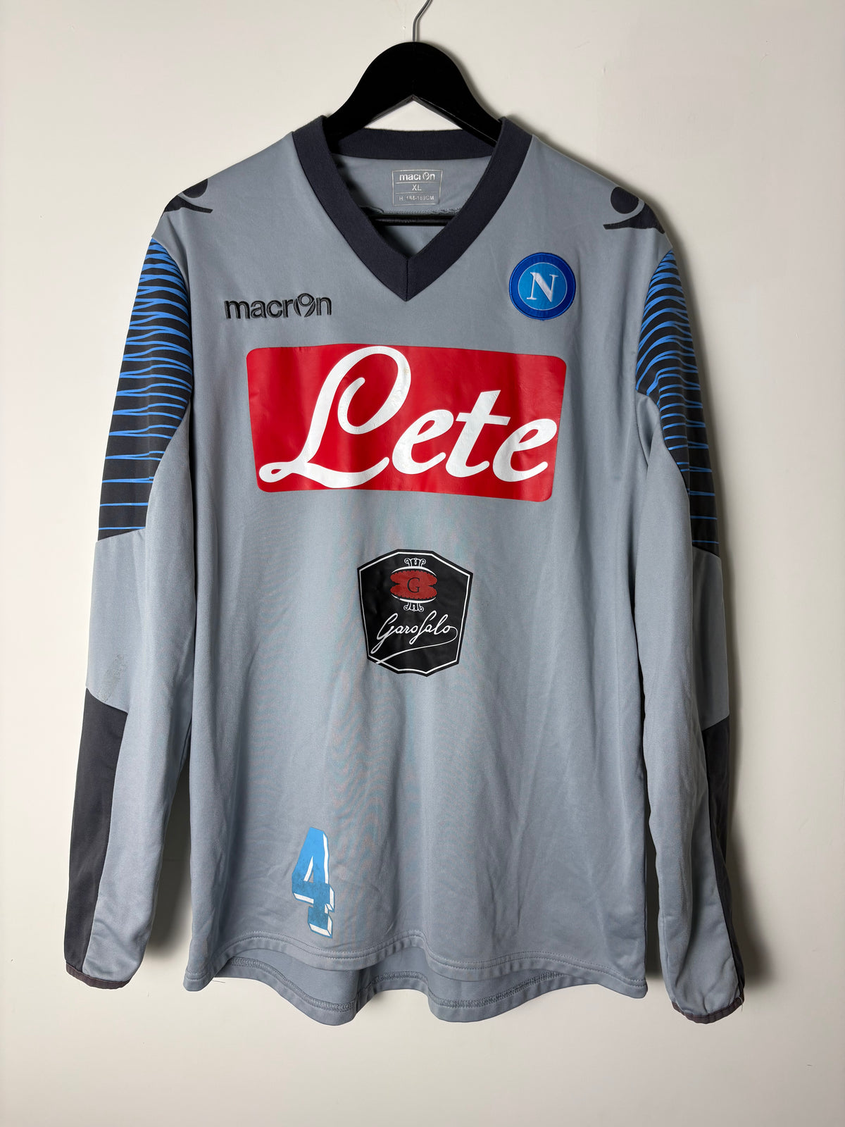 Napoli 2011/12 Player Worn Training Top by Macron (XL)