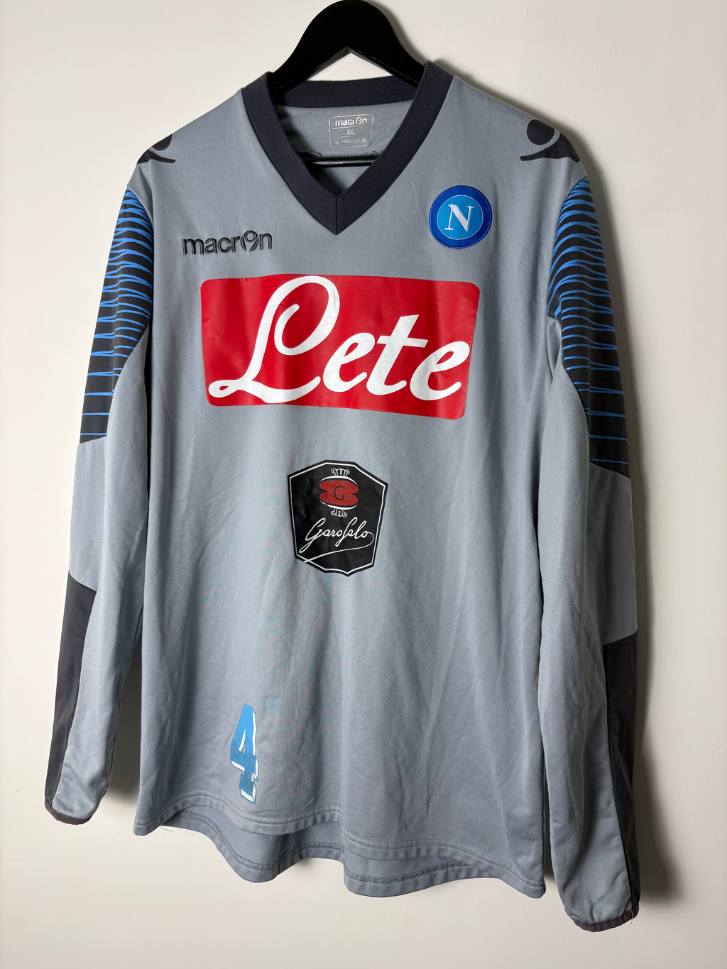 Napoli 2011/12 Player Worn Training Top by Macron (XL)