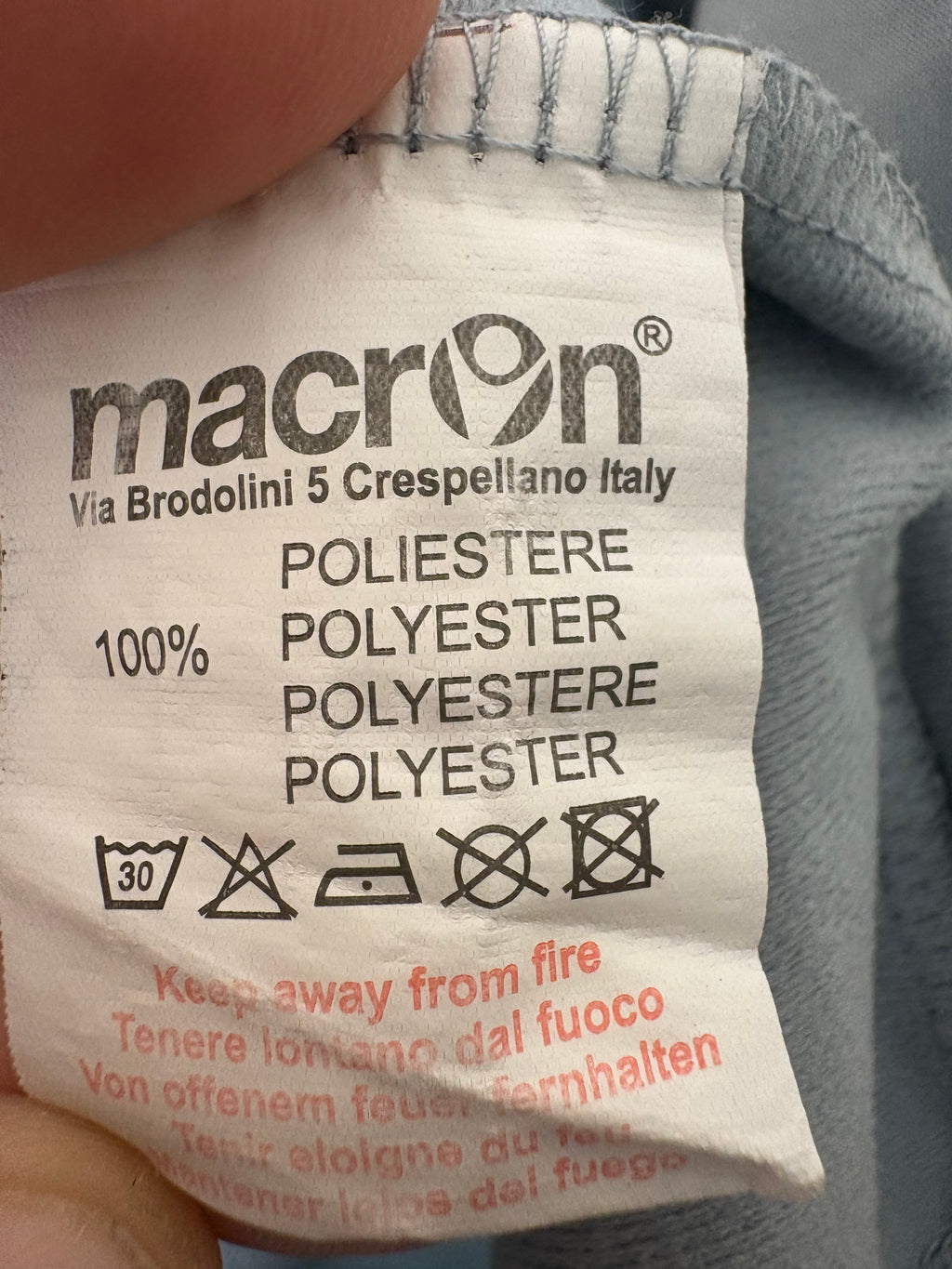 Napoli 2011/12 Player Worn Training Top by Macron (XL)