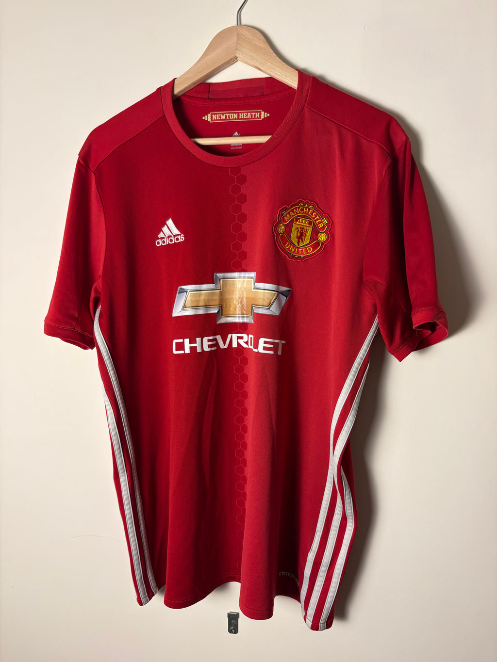 Man Utd 2016/17 Home Shirt by Adidas (L)
