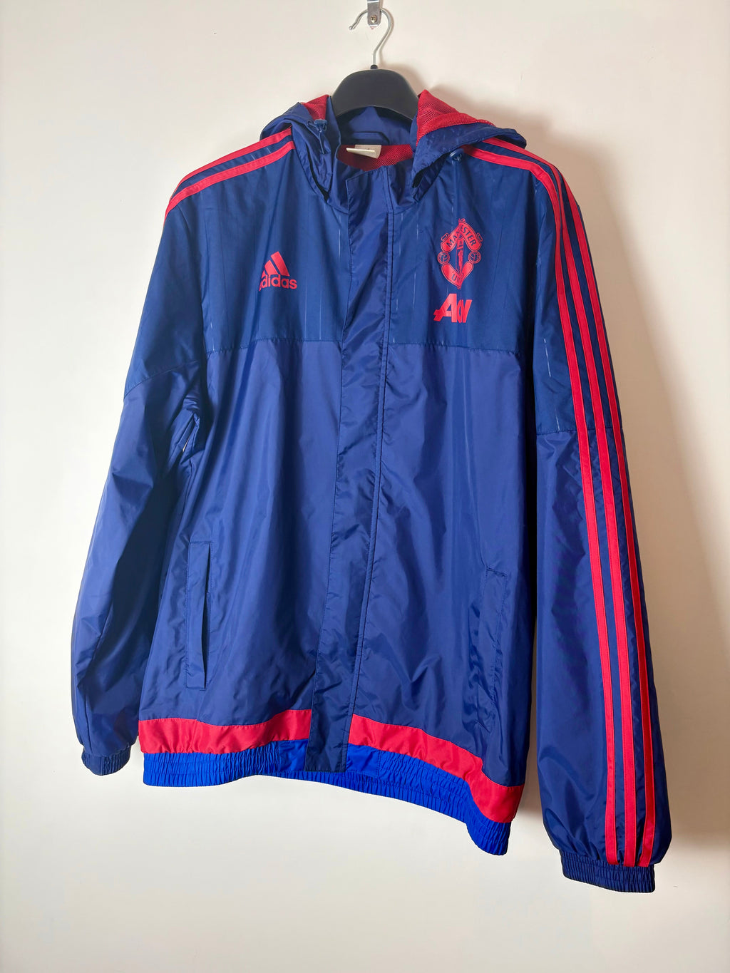 Manchester United 2015/16 Adidas Rain Jacket - Front detail